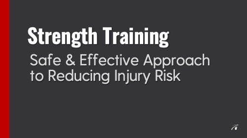 strength training helps prevent injury